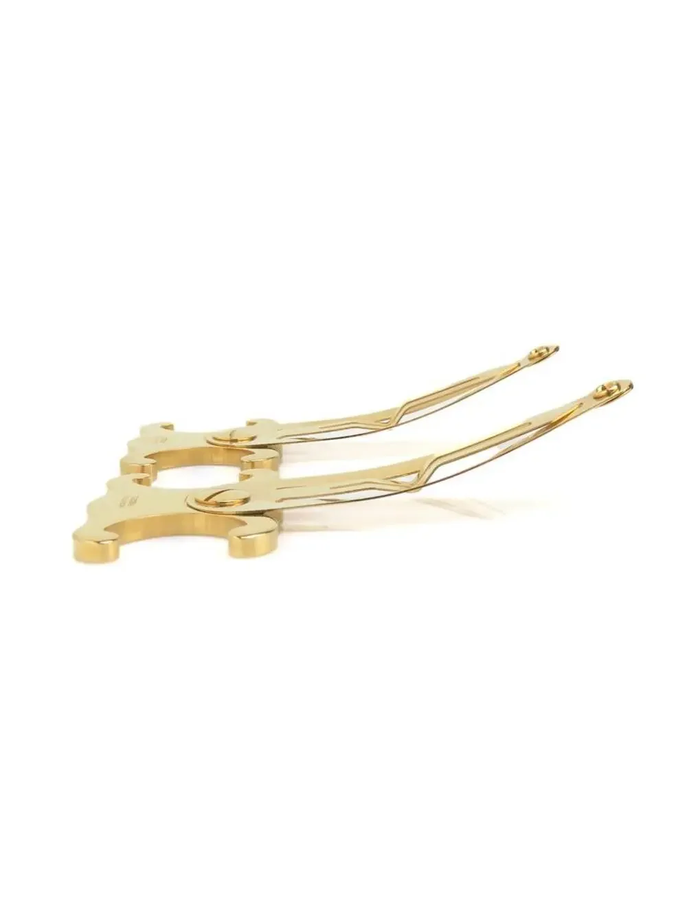 Auth Celine Triomphe Hair Pin Gold #329692C35B